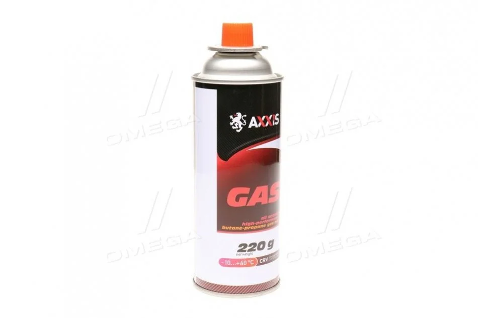 Газ всесезонний для пальників (балон 450ml / 220г) <AXXIS> AXXIS Польша Ax-0220g (фото 1)