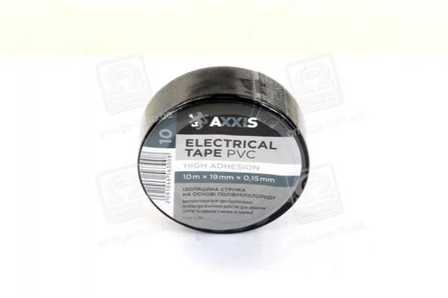 Ізоляційна стрічка чорна 19mm * 10 <AXXIS> AXXIS Польша ET-912 BL (фото 1)