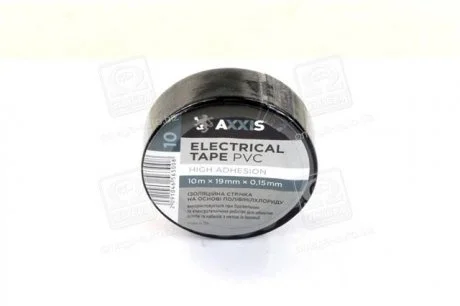Ізоляційна стрічка чорна 19mm * 10 <AXXIS> AXXIS Польша ET-912 BL