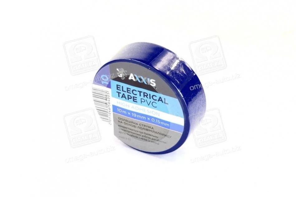 Ізоляційна стрічка синя 19mm * 10 <AXXIS> AXXIS Польша ET-912 Blue (фото 1)