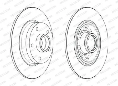 Гальмівний диск FERODO DDF1730-1