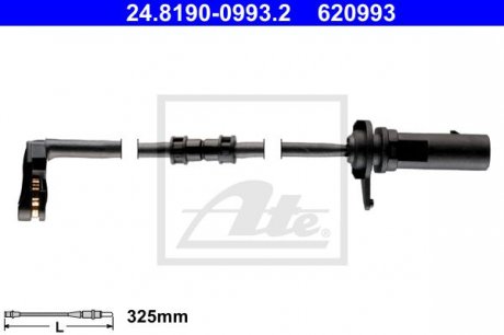 Датчик износа колодок ATE 24.8190-0993.2