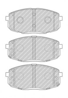 Гальмівні колодки, дискові FERODO FDB5038