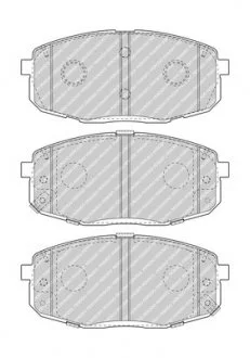 Гальмівні колодки, дискові FERODO FDB5038
