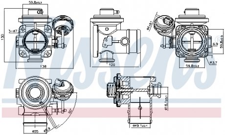 Клапан EGR First Fit NISSENS 98304