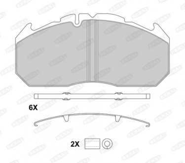 Колодки тормозные, WVA 29030, WVA 29113 BE = 2903028004145674 BERAL BCV29030BK
