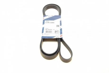 Ремінь генератора MB Sprinter CDI (-AC) (6PK2260) BOSCH 1987945981