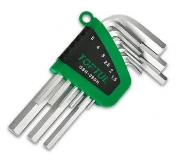 Комплект шестигранних ключів TOPTUL Toptul GSN-09SH
