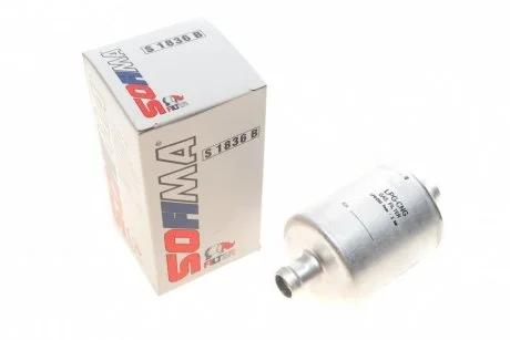 Фільтр паливний Skoda Fabia/Roomster/ VW Golf 1.2-1.6 i 04-14/Opel Corsa 1.2 LPG 09- (OE line) SOFIMA S 1836 B