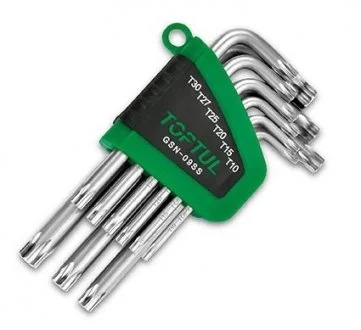 К-кт зіркоподібних ключів TORX TOPTUL Toptul GSN-09SS