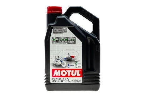 Масло 5W40 SAE LPG-CNG (4л) (ACEA C3/API PERFORMANCE SN PLUS) MOTUL 854654