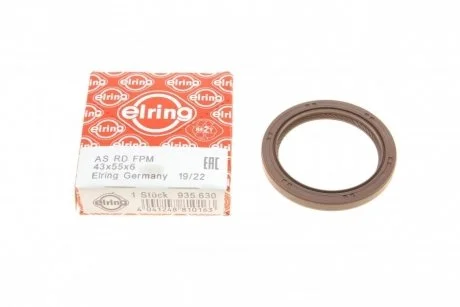Сальник коленчатого вала (передний) Mazda 3/6/CX-3/CX-5/CX8 11- (43x55.5x6) ELRING 935630