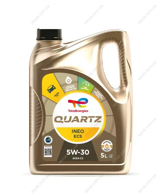 Масло моторное 5W30 Quartz INEO ECS (5L) (B712290) TOTAL 216634 (фото 1)