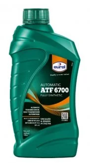 1л ATF6700 Масло трансмиссионное для АКПП DEXRON, Mercon LV/SP, Hyundai NWS-9638/PIV/SPH-IV, Mitsubishi SP-IV ATF J-2, Toyota WS, Honda ATF DW-1 Eurol 019011