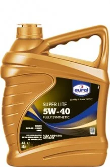 EUROL 4л Super Lite 5W-40 Масло синт. ACEA A3/B4, API SN/CF, MB 229.1 МВ229.3, VW502.00/505.00, GM-LL-B-025, BMW LL-98, Renault RN 0700/0710 Eurol 006196