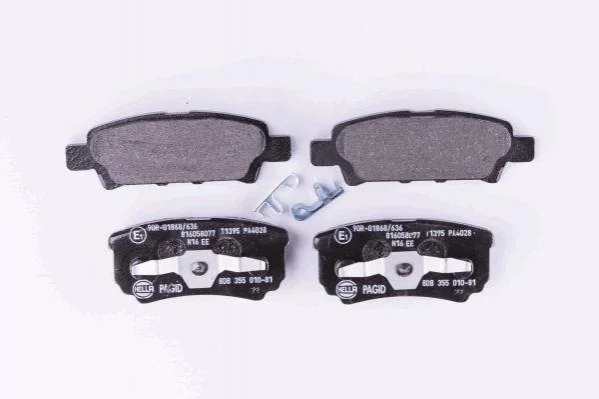 Гальмівні колодки дискові зад. Citroen C4/ Jeep Compass, Patriot/ Mitsubishi Lancer, Outlander, Pajero/ Peugeot 4007 1.6-3.8V6 04.00- Hella pagid 8DB 355 010-811 (фото 1)