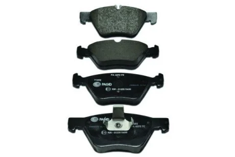 К-кт колодок перед. Mercedes E-Series (W211)/SLK-Series (W170)/CLK-Series (W208)/E-Series (W210)/Chrysler Crossfire (95-09) Hella pagid 8DB 355 007-861