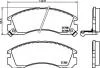 Гальмівні колодки дискові перед. Mitsubishi Challenger/L400/Lancer Evolution/Montero Sport/Outlander/Pajero Hella pagid 8DB 355 016-531 (фото 2)