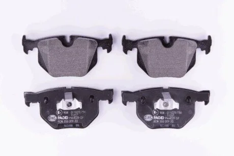Колодки гальмівні дискові комплект; задн. Hella pagid 8DB355009-331