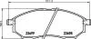 Гальмівні колодки пер. Nissan Qashqai 07-13/Pathfinder 05- (sumitomo) HELLA PAGID 8DB355013-141 Hella pagid 8DB 355 013-141 (фото 2)