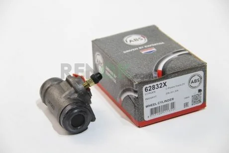 Гальмівний циліндр колісний задн. C-Elysee/Xsara/ZX/301/206/306/Twingo/Clio/19/5 85- A.B.S. A.B.S. 62832X