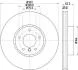 Тормозной диск перед. BMW X5 (E70/F15/F85) / X6 (F16/F86) 06- (332x30) HELLA PAGID Hella pagid 8DD355117-731 (фото 1)