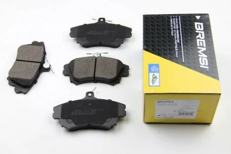 Гальмівні колодки пер. MITSUBISHI COLT/SMART FORFOUR/VOLVO S40 I/V40 95-12 (TRW) Bremsi BP2703