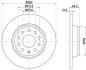 Тормозной диск зад. A3/Octavia/ Golf V-VI/Superb/Passat 03- (282x12) Hella pagid 8DD355112-141 (фото 1)
