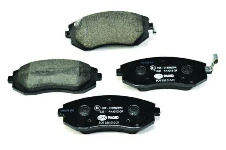 Тормозные колодки перед. Subaru Impreza 02-/Forester 02- (akebono) HELLA PAGID Hella pagid 8DB355010-211