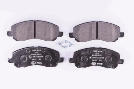 Тормозные колодки перед. Lancer VIII/Outlander II/Peugeot 4008 08- HELLA PAGID Hella pagid 8DB355009-671