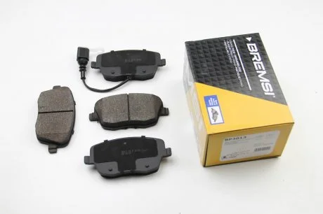 Гальмівні колодки пер. VW Polo 01-/Skoda Fabia 03-14 (TRW) (131,4x62,7x18,8) Bremsi BP3013