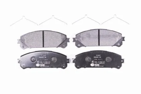 Тормозные колодки перед. Lexus RX 08-15/Toyota RAV4 12- (advics) HELLA PAGID Hella pagid 8DB355015-461