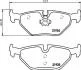 Тормозные колодки зад. BMW 3 (E46)/SAAB 9-5/ROVER 75 96-09 (ATE) HELLA PAGID Hella pagid 8DB355008-761 (фото 2)