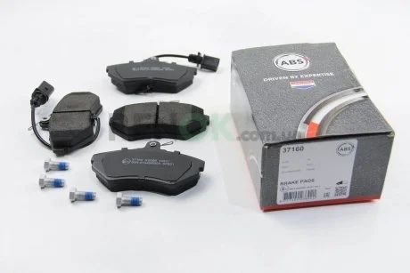 Гальмівні колодки пер. AUDI A4/SEAT CORDOBA/VW PASSAT 1.6-1.9DH 94-02 (TRW) A.B.S. A.B.S. 37160