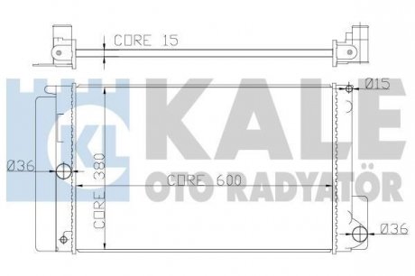 Радиатор охлаждения Toyota Auris, Avensis, Corolla, Verso Radiator KALE Kale oto radyator 372000