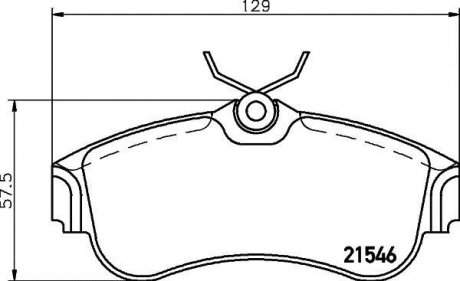 Колодки гальмівні дискові передние Nissan Almera 1.5, 1.8, 2.2 (00-) Nisshinbo NP2053