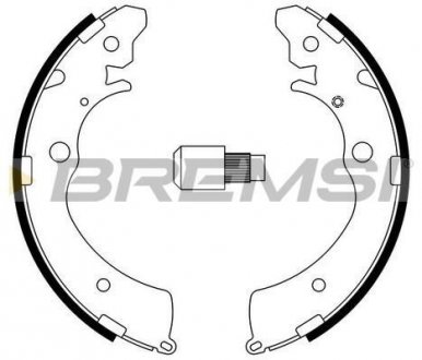 Тормозные колодки зад. Honda Accord III/IV 85-93/Suzuki Jimny 98-(Akebono) Bremsi GF0706