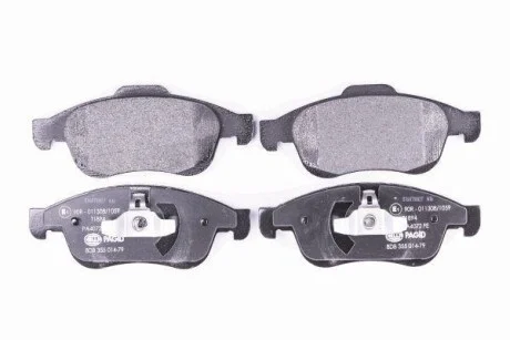 Гальмівні колодки пер. Megane 09-/Duster 10-/Dokker 13- 8DB355014-791 Hella pagid 8DB 355 014-791