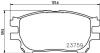 Колодки тормозные дисковые передние Toyota Previa 2.0, 2.4 (00-06) Nisshinbo NP1123 (фото 1)
