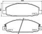 Колодки гальмівні дискові передние Nissan Caravan 2.4, 3.0 (01-) Nisshinbo NP2042 (фото 1)