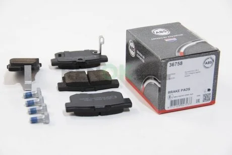 Гальмівні колодки зад. Civic 98-/Accord 90-03 (Akebono) (47,8x88,9x14,5) A.B.S. A.B.S. 36758