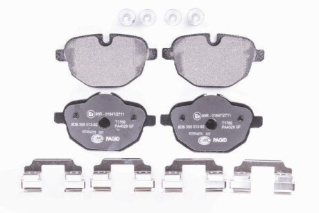 Гальмівні колодки дискові зад. BMW 5 (F10), 5 Touring (F11), X3 (F25), Z4 (E89) 09 - Hella pagid 8DB 355 013-921