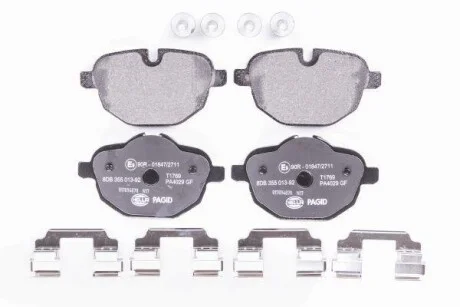 Гальмівні колодки дискові зад. BMW 5 (F10), 5 Touring (F11), X3 (F25), Z4 (E89) 09 - Hella pagid 8DB 355 013-921