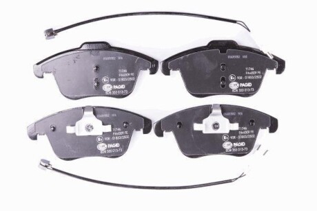 Гальмівні колодки дискові перед. Citroen C5 III// Peugeot 407, 508 1.6-2.2Hdi 05.04- Hella pagid 8DB 355 013-731