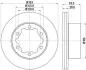 Тормозной диск зад. Sprinter/Crafter 06- (1.8-3.5t) 303mm HELLA PAGID Hella pagid 8DD355118-061 (фото 1)