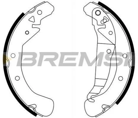 Гальмівні колодки зад. Combo 01-05/Astra F/G 91-05 (бараб.) (230x42) BREMSI Bremsi GF0358 (фото 1)