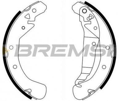 Гальмівні колодки зад. Combo 01-05/Astra F/G 91-05 (бараб.) (230x42) Bremsi GF0358