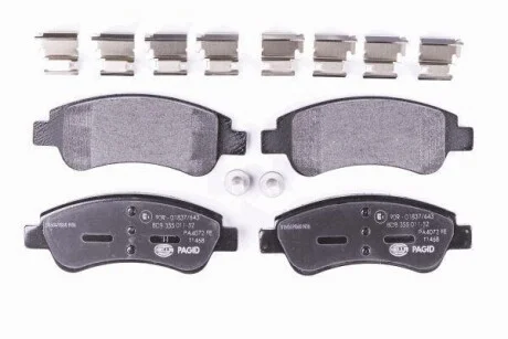 Тормозные колодки перед. Berlingo/Partner 01- (Bosch) HELLA PAGID Hella pagid 8DB355011-521