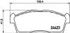 Колодки тормозные дисковые передние Suzuki MR Wagon (01-06) Nisshinbo NP9012 (фото 1)