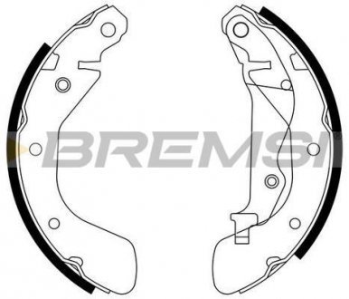 Тормозные колодки зад. Chevrolet Aveo,Kalos 03-/Daewoo Kalos 02- Bremsi GF0633